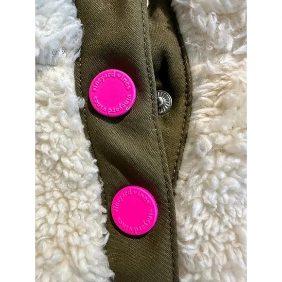 Size M 10/12 Girls' Snap‎ Placket Sherpa Pullover - Picture 5 of 7